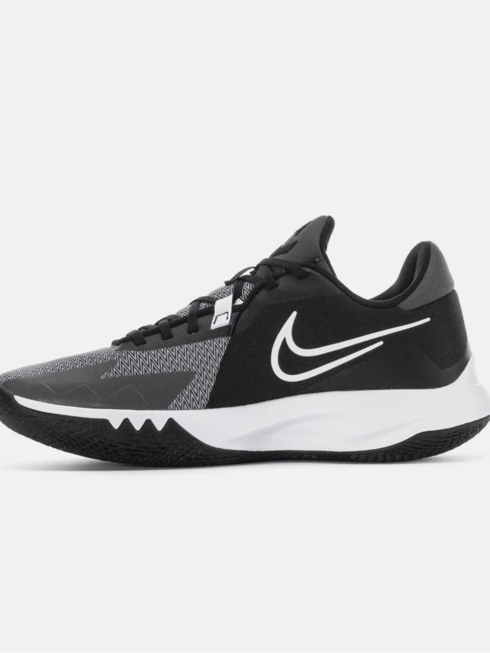 Nike Precision 6 Men's Basketball Shoes Black white gray Size 7